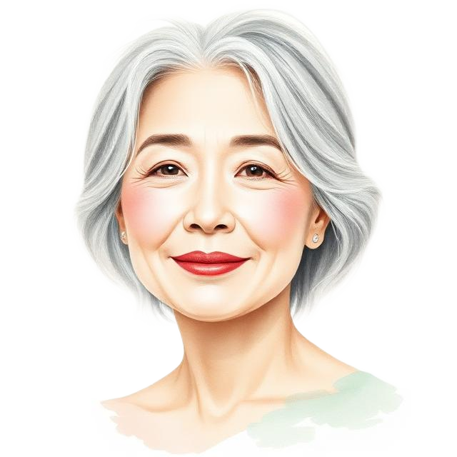 Illustration of a woman in postmenopause